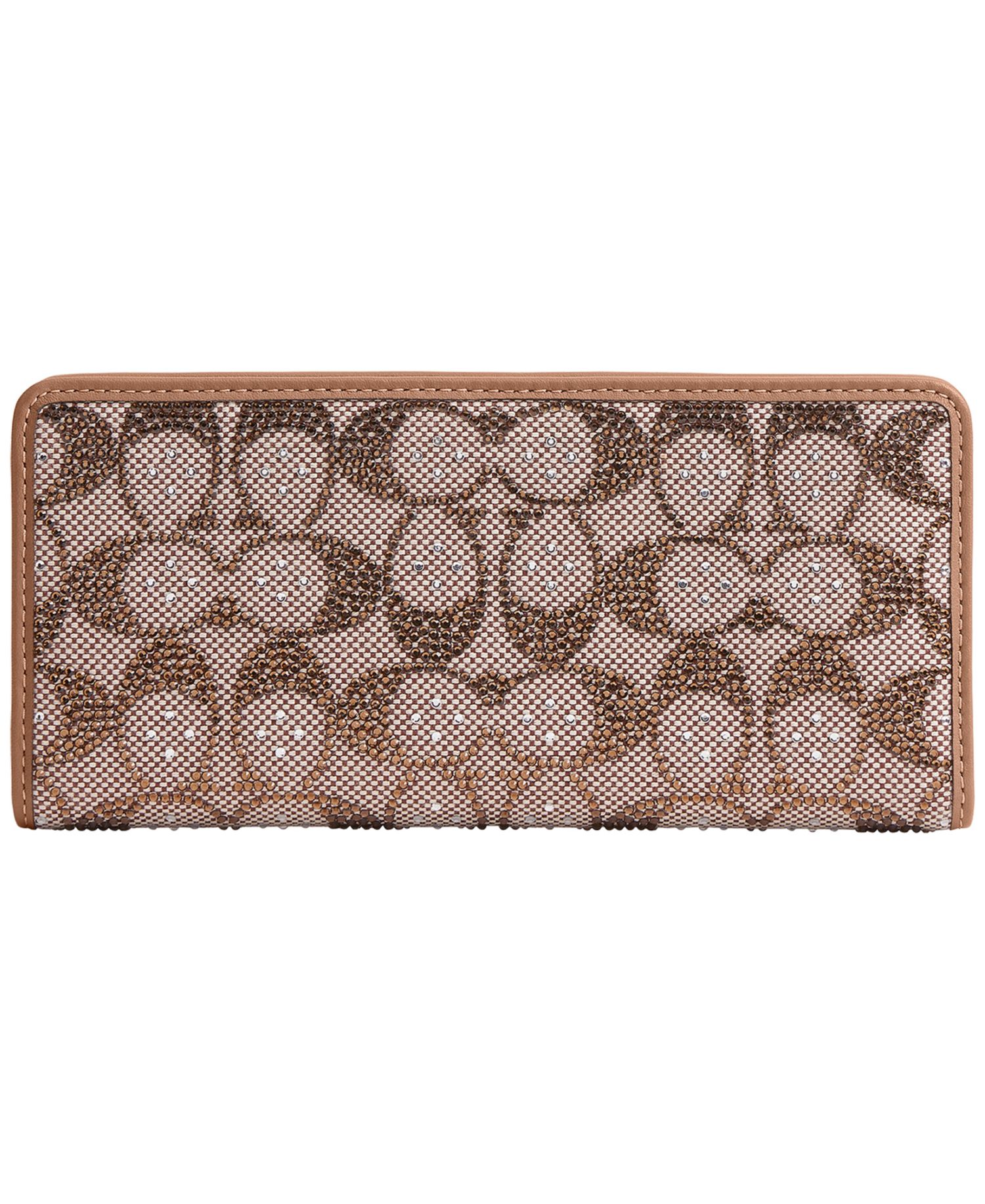 Essential Crystal Signature Jacquard Slim Wallet