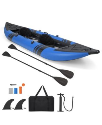 Inflatable 2-Person Kayak Set with Aluminum Oars Pump and Repair Kit