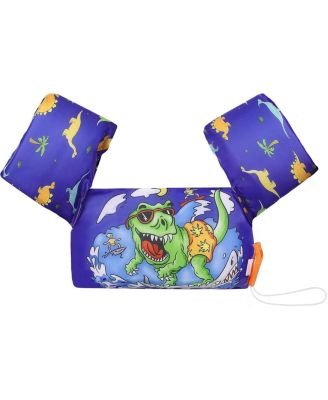 Toddler Swim Arm Bands and Vest for Kids 20-50 lbs, Cute Dinosaur