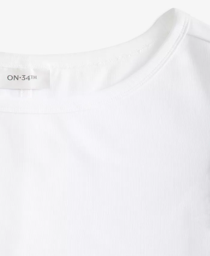 Women's Ribbed Boat-Neck Tank - thumbnail 6