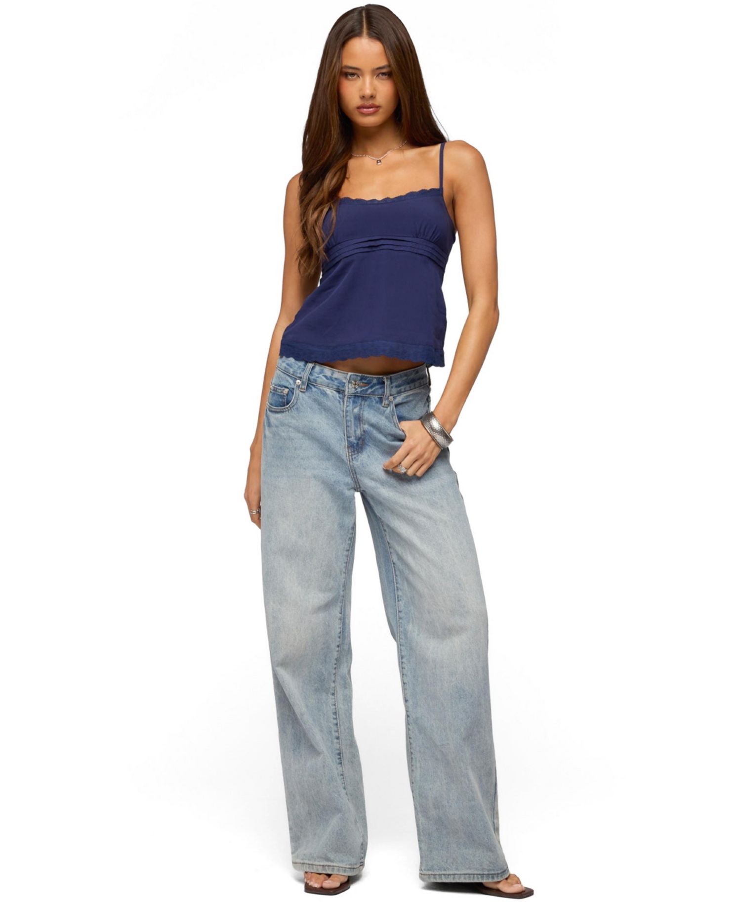 Women's Michal Eyelet Babydoll Tank Top