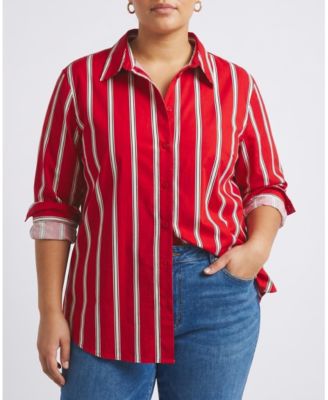 Plus Size Artist Poplin Shirt