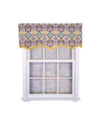 100percentage  Cotton Suzani Provance With Lining Rod Pocket Window Valance