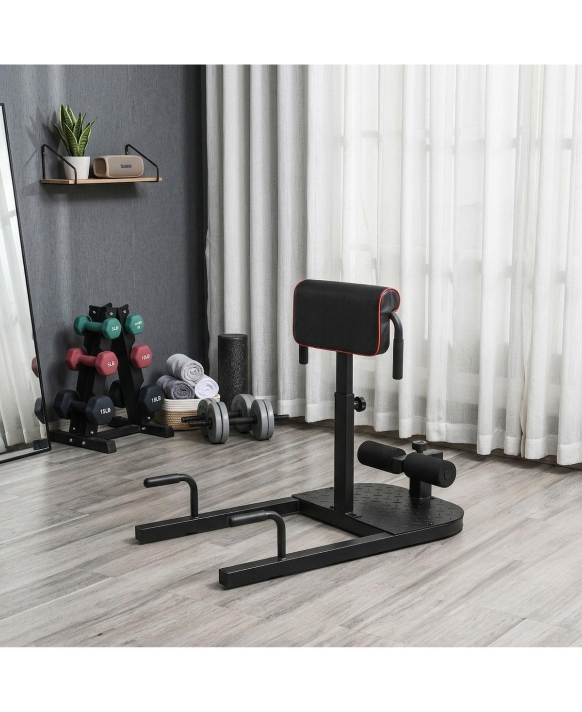Sevorley 3-in-1 Padded Push-Up, Sit-Up, and Squat Machine for Home Gym Workouts