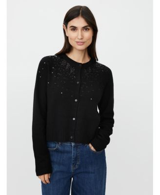 Women's Malitana Sequined Button Front Cardigan