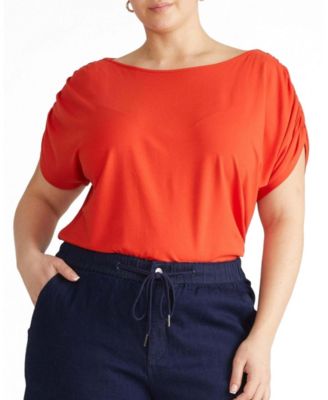 Women's Plus Size Divine Jersey Gathered Tee