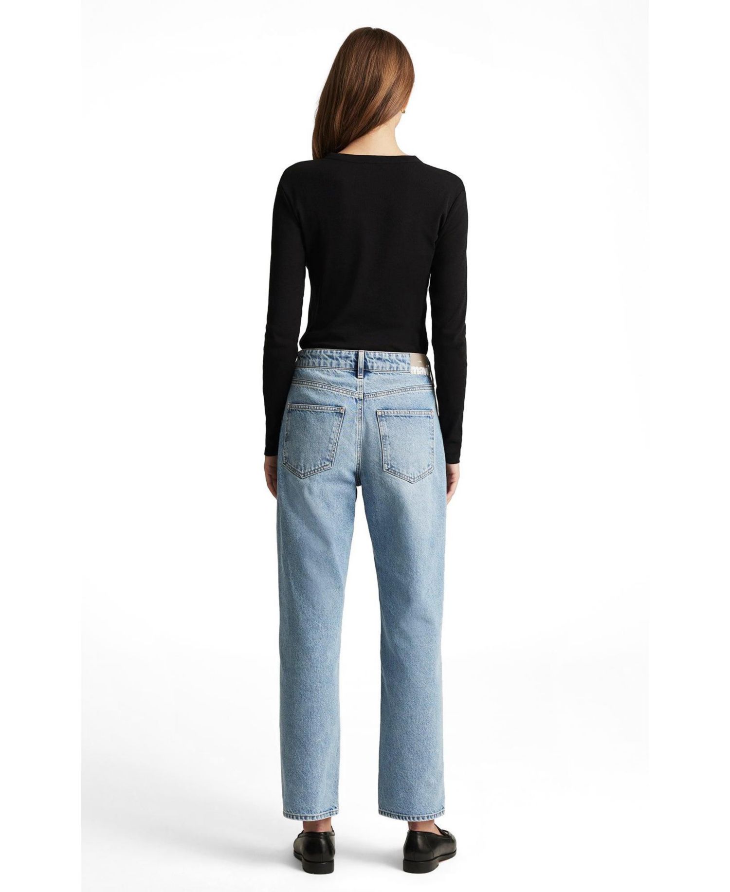 Women's Savannah High Rise Straight Leg In Lt Brushed Classic Denim
