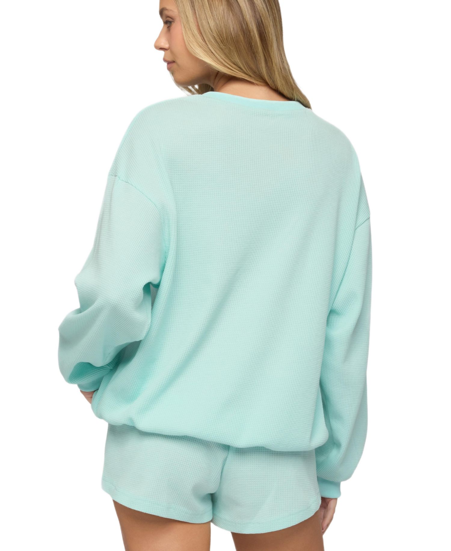 Women's Baila Waffle Henley Top