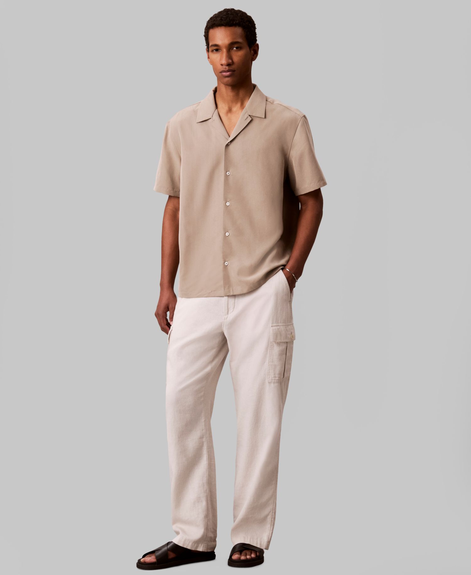 Men's Vintage-Inspired Short-Sleeve Shirt