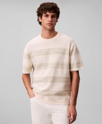Men's Horizontal Stripe Short-Sleeve T-Shirt