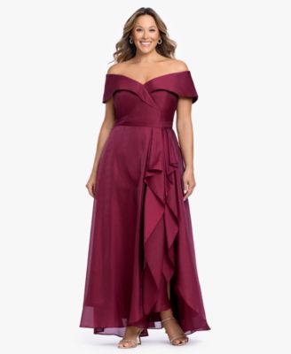 macy's red dress plus size Red Plus Size Seasonal Dresses