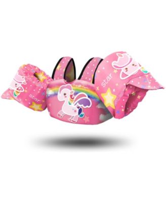 Kids Swim Vest Floaties with Shoulder Harness Arm Wings