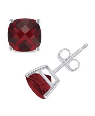 Garnet (5-3/8 ct. t.w.) Stud Earrings in Sterling Silver