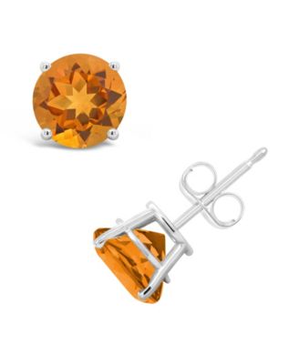 Garnet (3-1/5 ct. t.w.) Stud Earrings in Sterling Silver (Also Available in White Topaz and Citrine)
