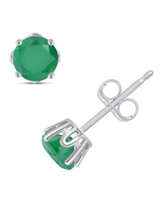 Sapphire Solitaire Stud Earrings (1-1/5 ct. t.w.) in Sterling Silver (Also in Ruby & Emerald)