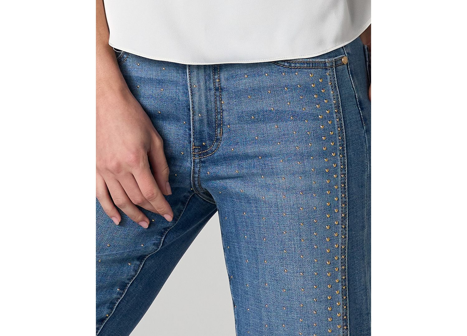 Women's Kennedy Embellished Straight-Leg Jeans