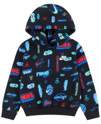 Toddler Boys' 2T-4T Logo Printed Pullover Hoodie
