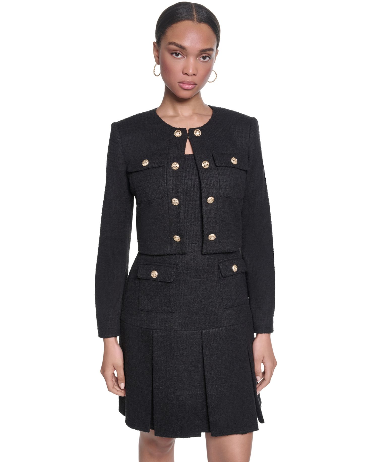 Women's Knit Tweed Jacket