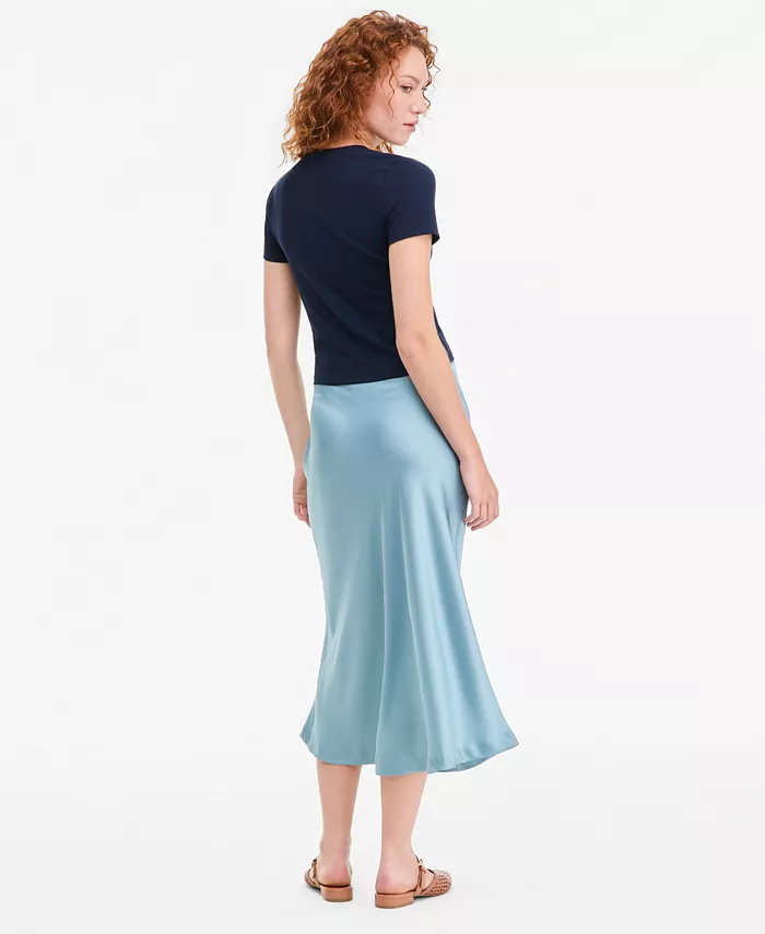 Women's Pull-On Satin Slip Skirt - thumbnail 2