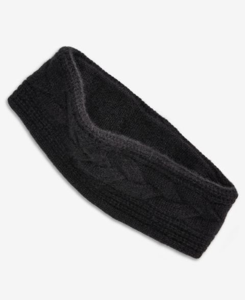 Женские аксессуары для волос Charter Club Cable-Knit Cashmere Headband, цвет: Чёрный