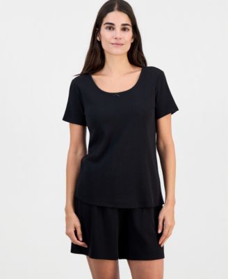 Women's Cotton Pointelle Sleep Tee