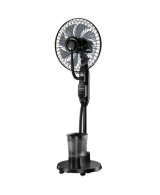Mist Fan for Bedroom Misting Fan Oscillating Standing Fan Quiet Floor Fan Pedestal Fan for Room 9 Speeds 3 modes 7H Timer