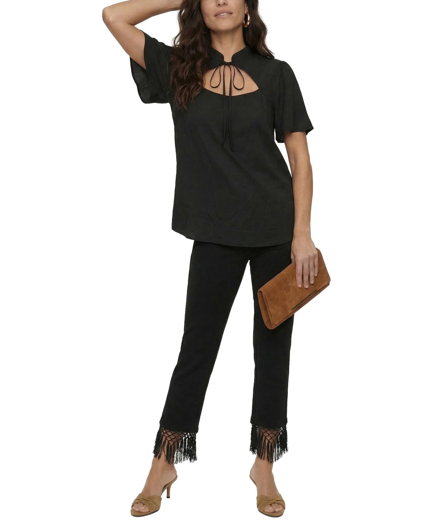 Women's Camille Flutter Sleeve Top