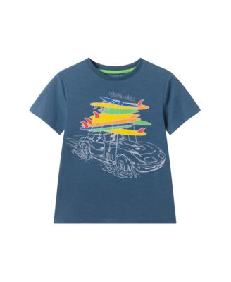 Boys Andy and Evan Navy Surfing Graphic Tee