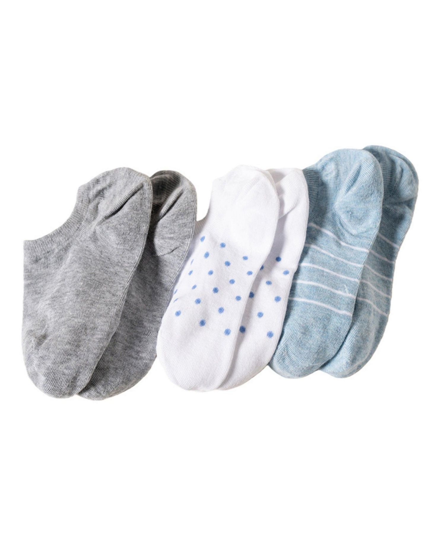 Women's 3-Pack Cotton Patterned Sneaker Liners