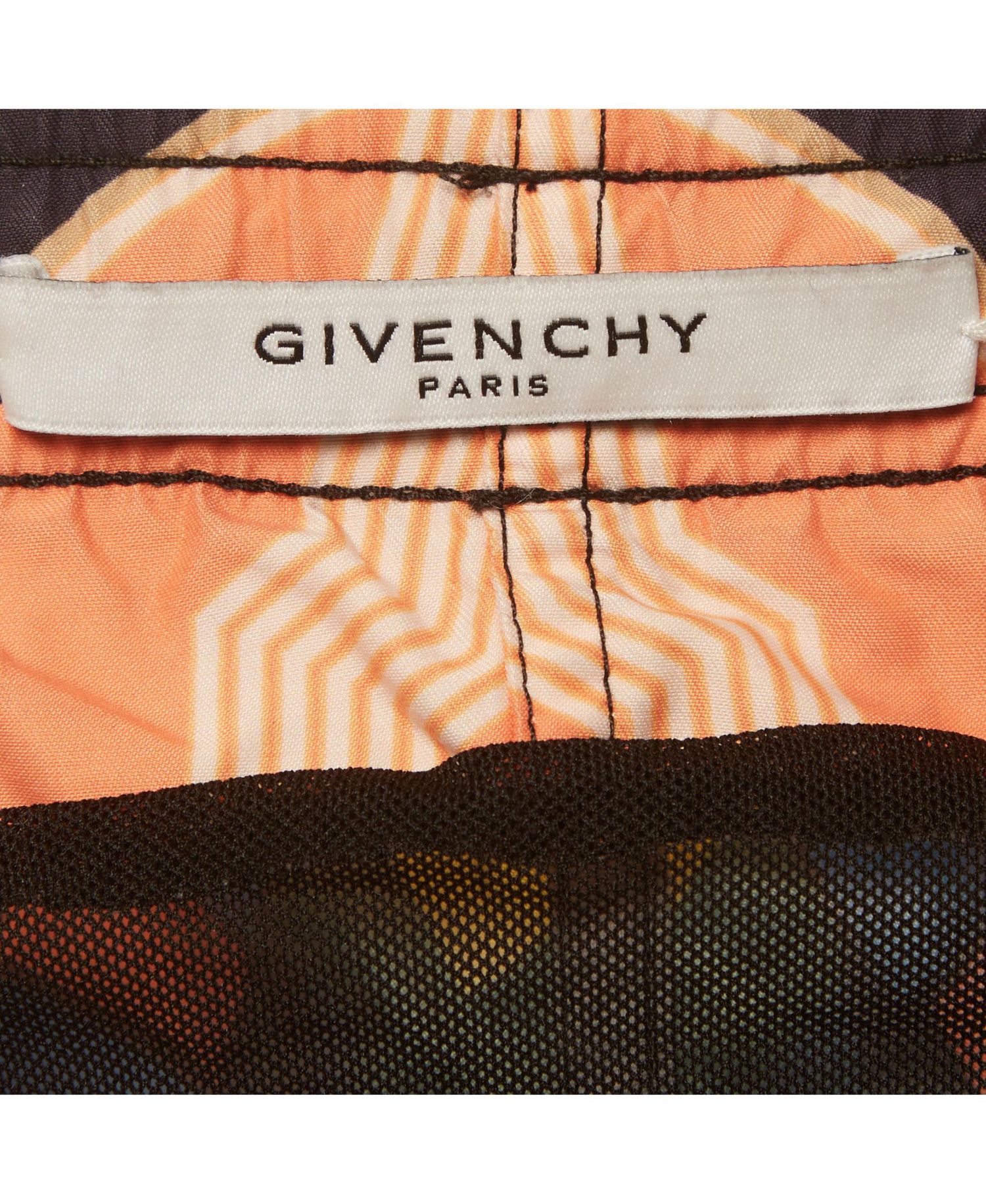 Men's Abstract Print Nylon Swim Shorts