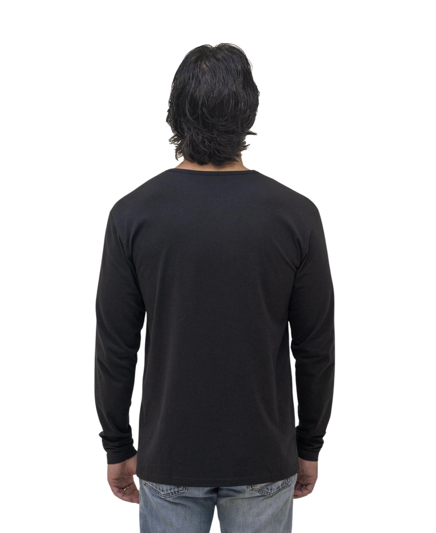 Men's Long Sleeve Henley, 6-Pack