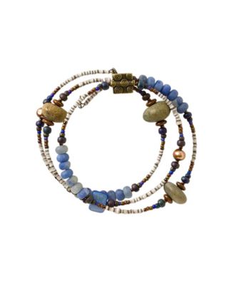 Tumbled Ocean Spiral Bracelet