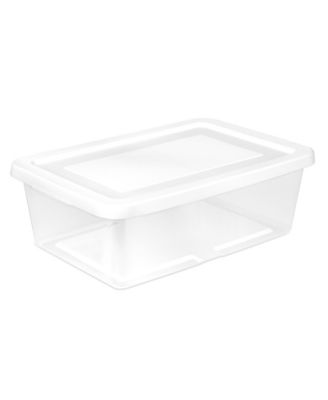 12 Quart Storage Box, Stackable Plastic Container, Home Organizer, 24 Pack