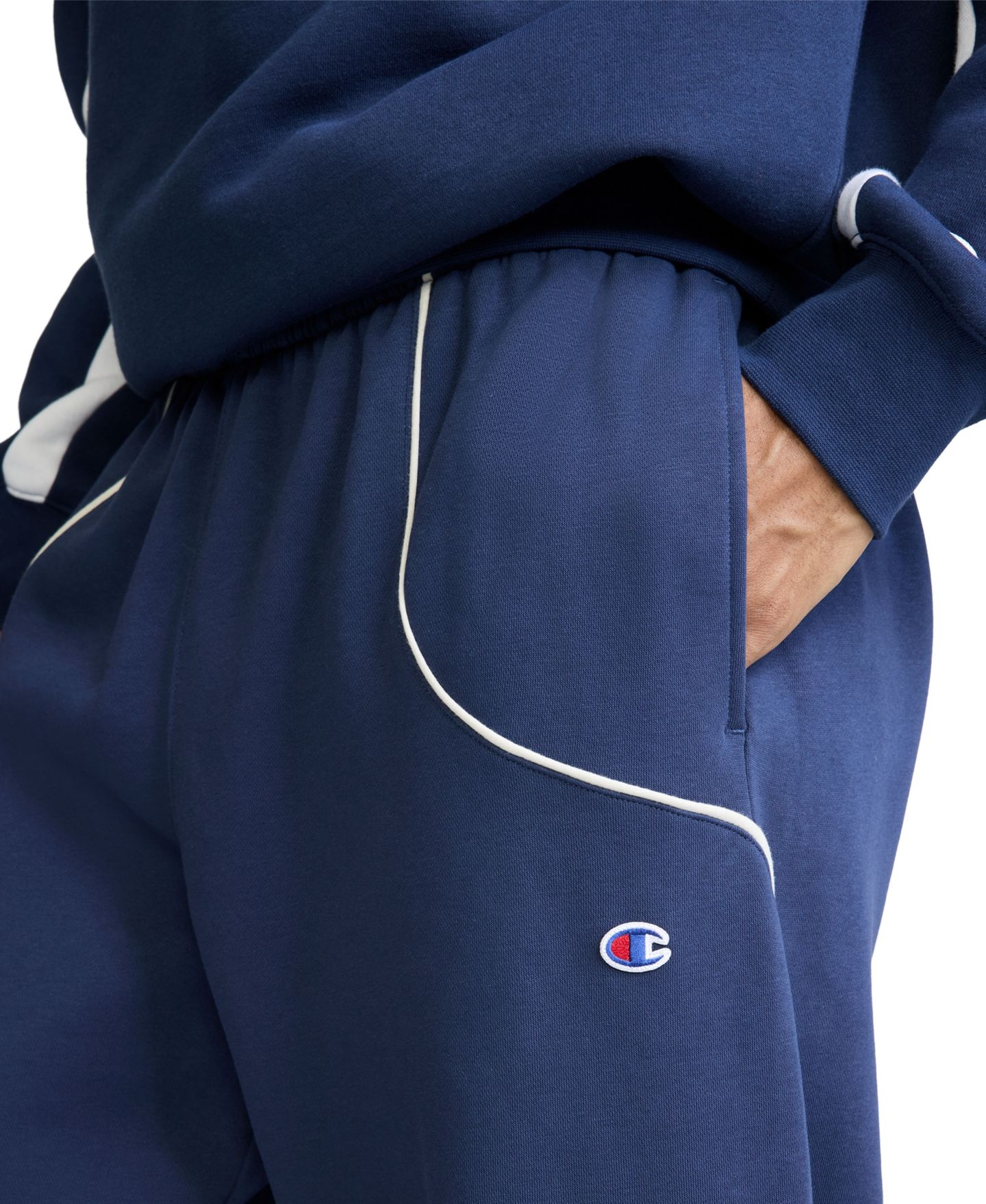 Мужские брюки Champion Piped Open Bottom Relaxed-Fit, цвет: Naval Acad — фото 3