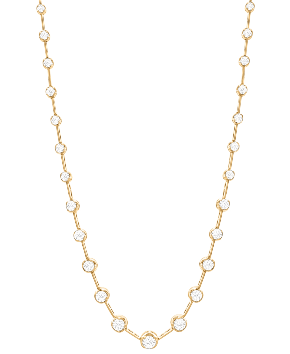 Macy's Lab-Grown Diamond Necklace (7 ct. t.w.) in 14k Yellow Gold - Yellow Gold