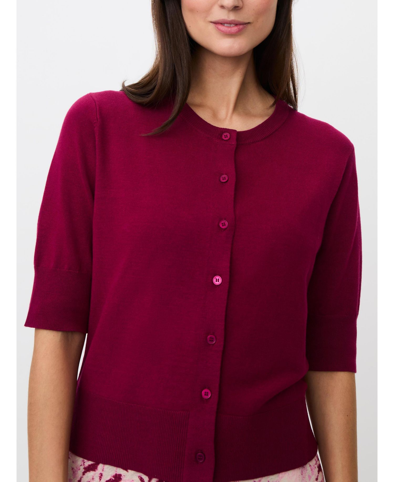 Women's Malopus Half-Sleeve Knitted Cardigan