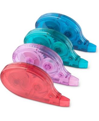 4-Pack Color Correction Tape with Dispenser, 39.3ft Tear-Resistant