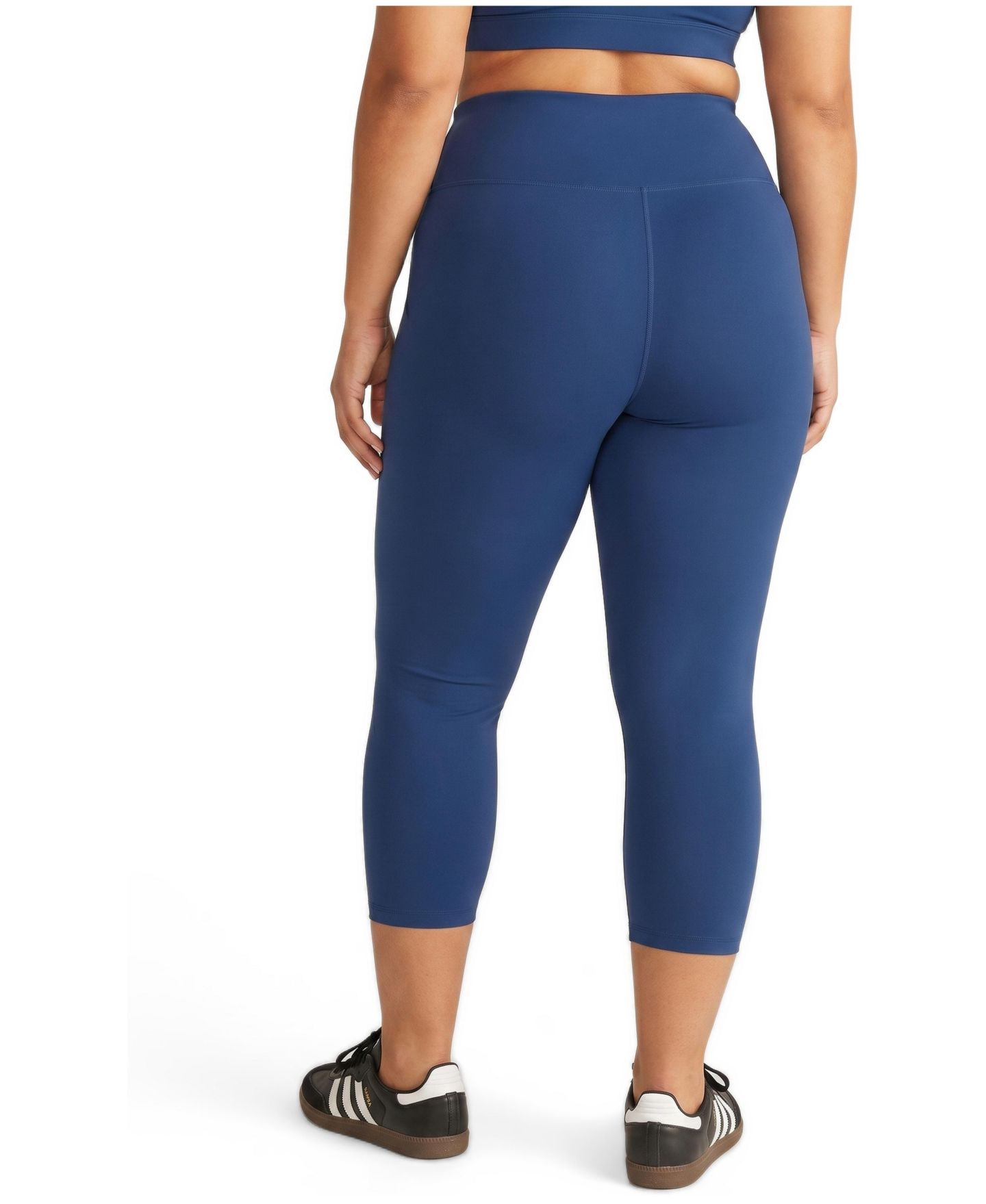 Женские леггинсы Universal Standard Plus Size Next to Naked Cropped, цвет: Синий — фото 2