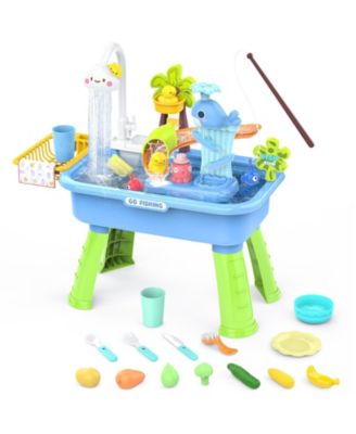 Kids Water Table Electric Pump Sand Play Sink Sensory Summer
