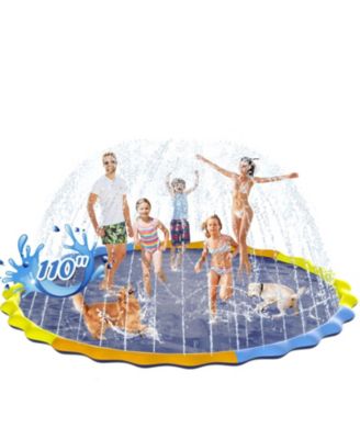 110'' Splash Pad Sprinkler Mat Pool Summer Outdoor Fun
