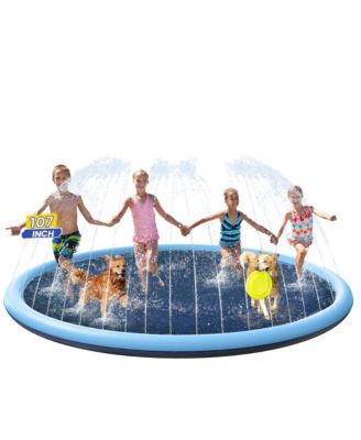 107" Dog Splash Pad Sprinkler Pool Outdoor Water Play