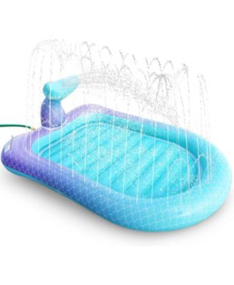 Mermaid Splash Pad Sprinkler Water Play Mat Pool Kids Toys