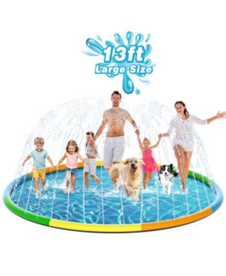  Splash Pad Sprinkler Water Play Mat Dogs Kids Outdoor Fun