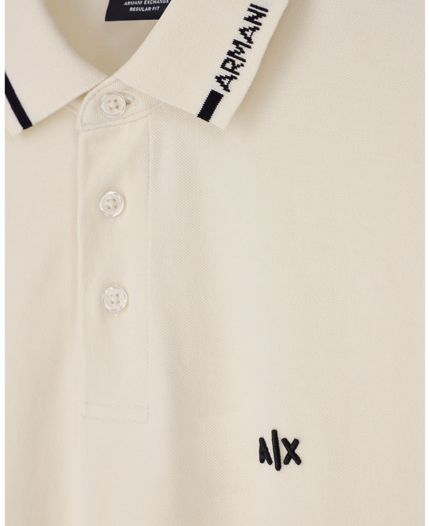Men's Pique Tipping Wording Polo Shirt