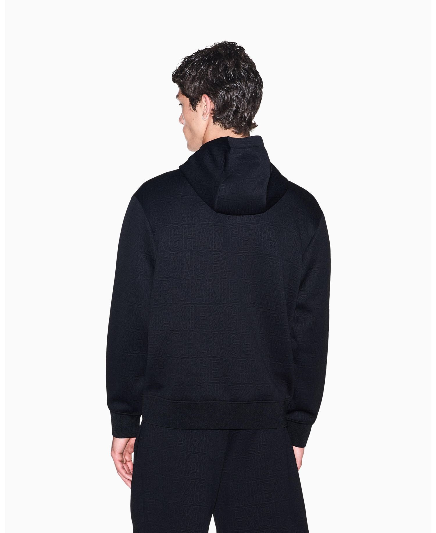 Men's Jacquard All Over Logo Hoodie Sweatshirt