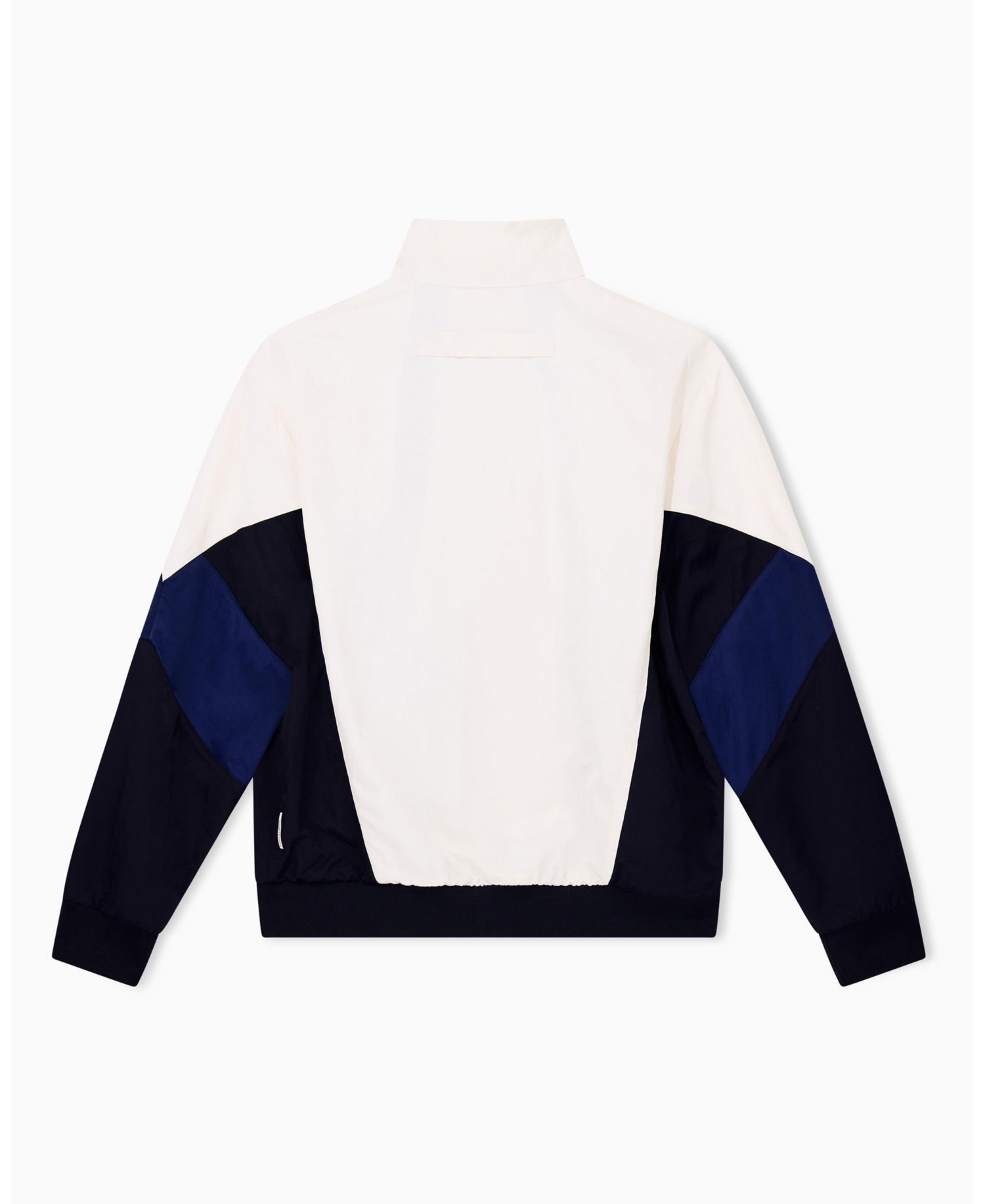 Men's Nylon Chevron Color Block Jacket
