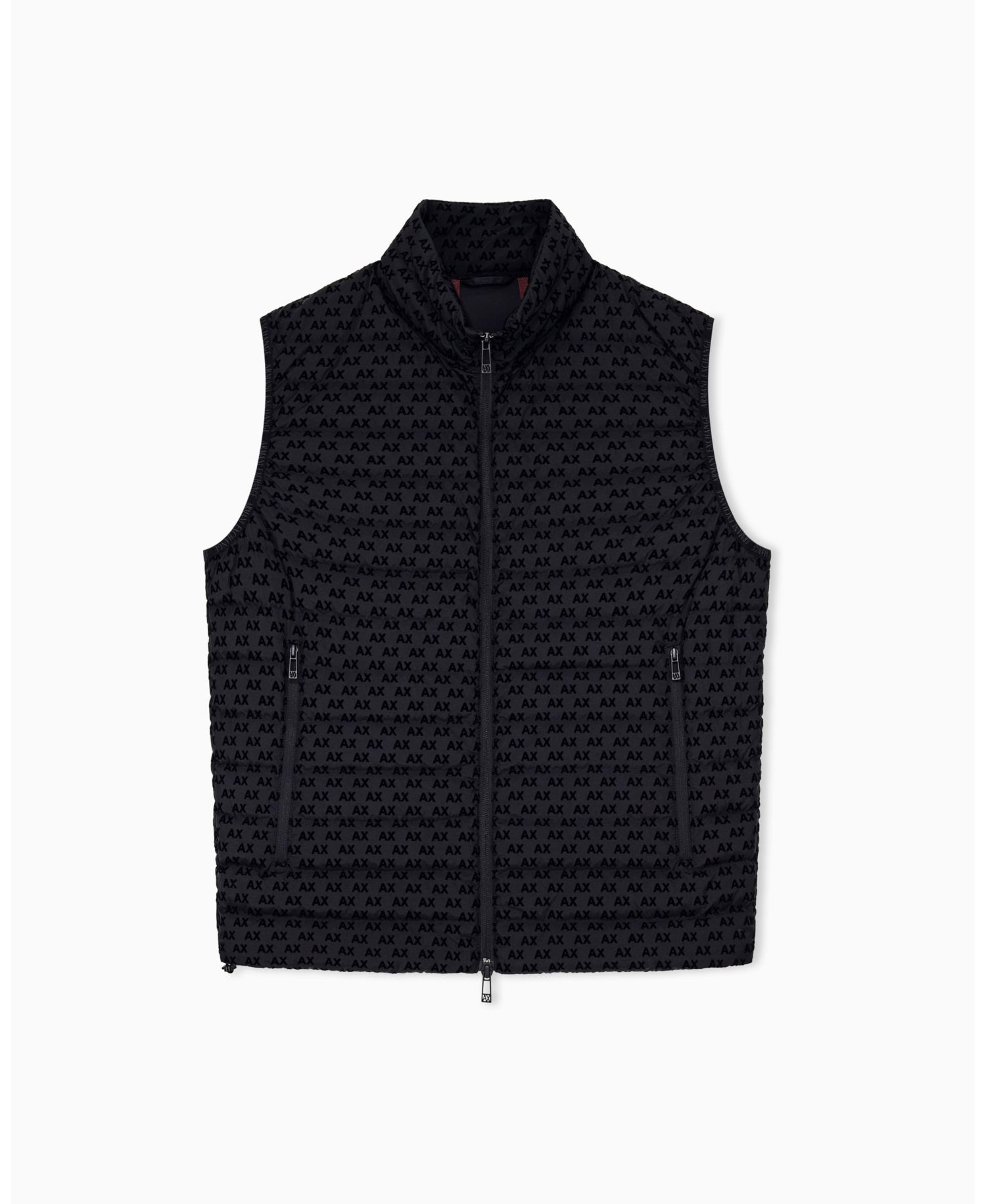 Men's All Over Logo Flocked Down Vest