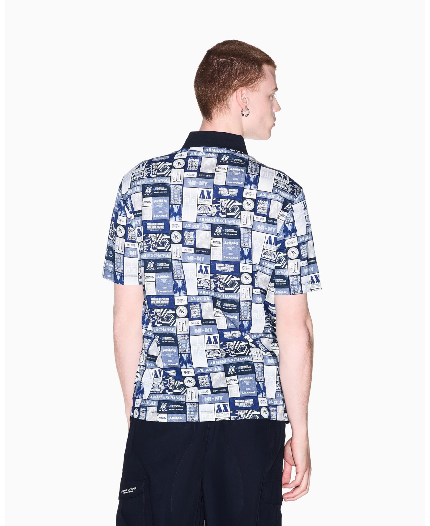 Men's Collage Logo Polo Shirt