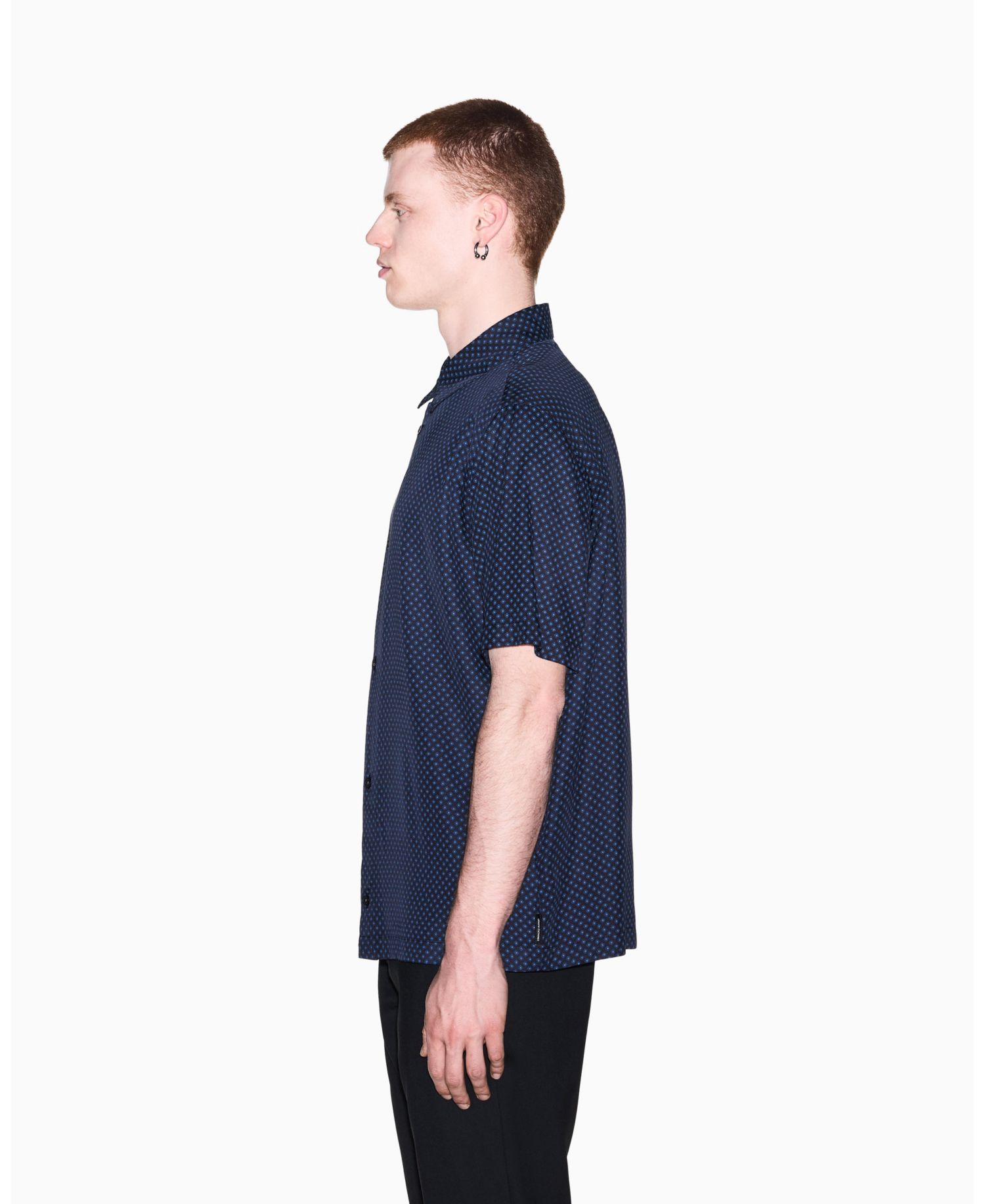 Men's Viscose All Over Logo Woven Shirt