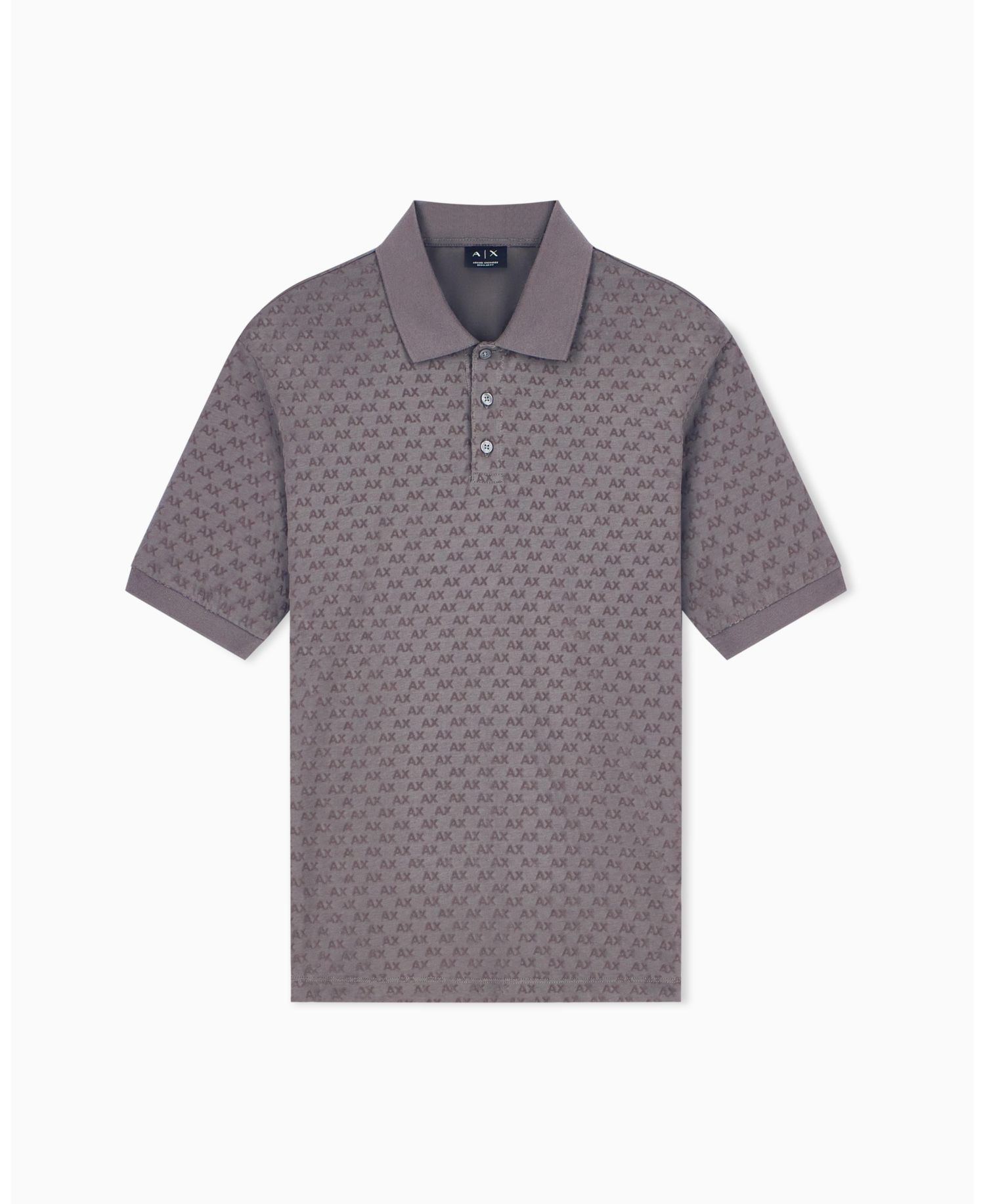 Men's Flocked All Over Logo Polo Shirt